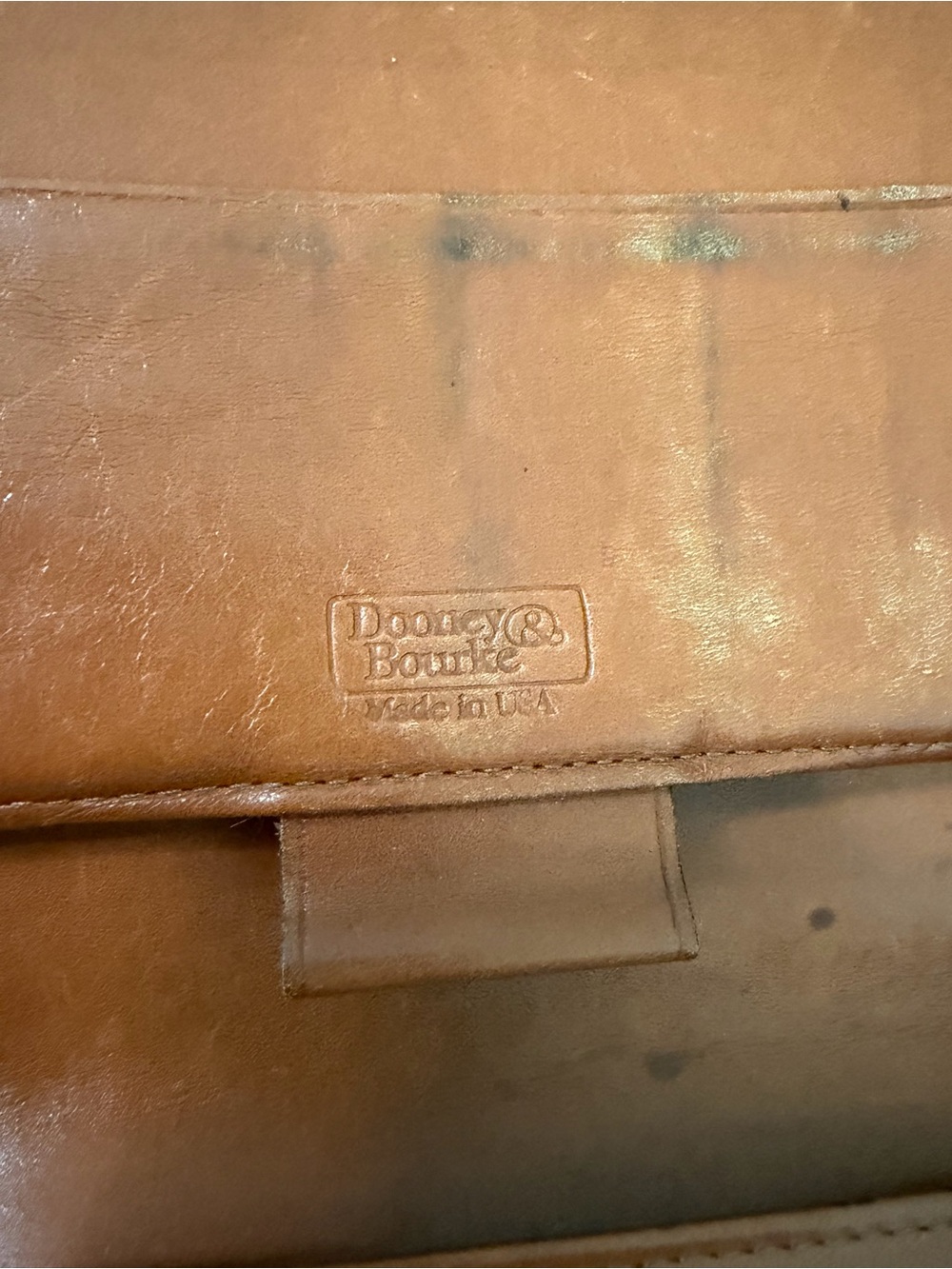 Dooney & Bourke Brown Leather Wallet Clutch - Picture 3 of 4